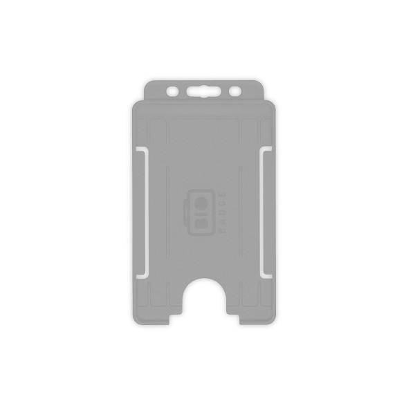 Bilde av Gray bio badge Cardholder/carrying face open plastic (vertical/portrait). 60270461 (DE,SE,NO,FI,RO,PL)